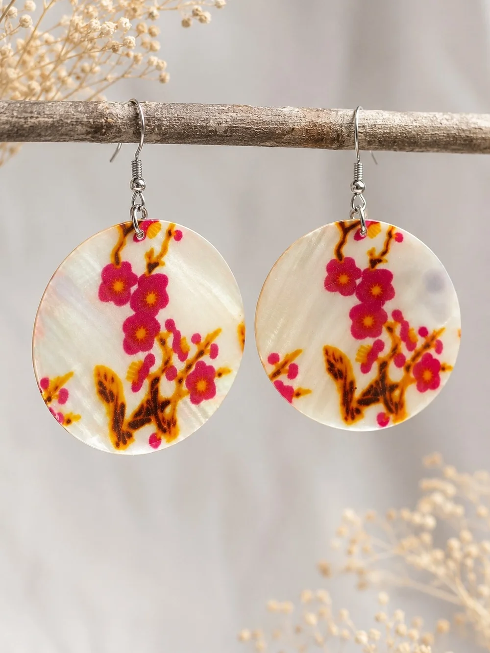 VINTAGE IRRIDESCENT PEARL DROP EARRINGS
